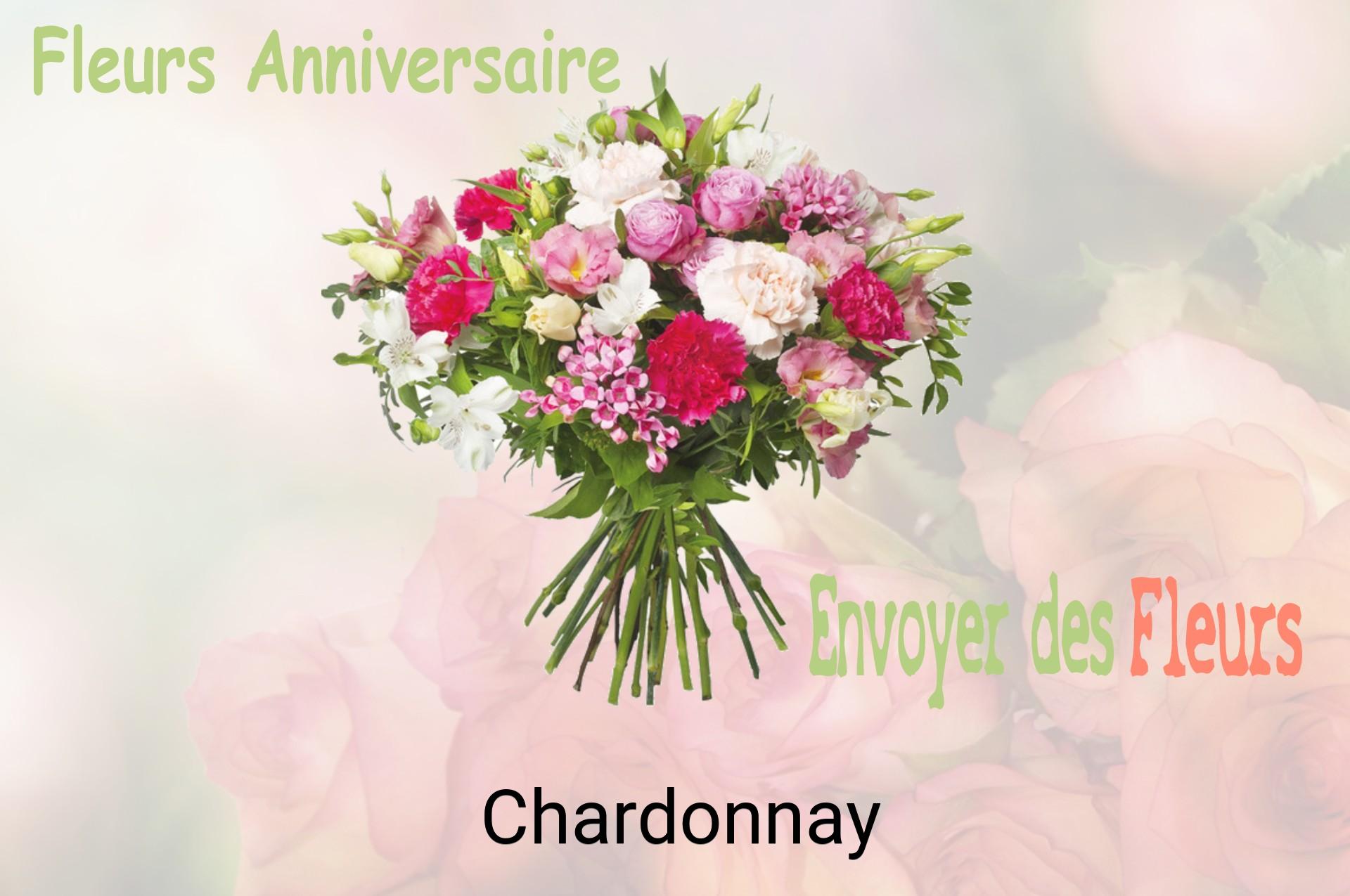 Bouquet de fleurs d’anniversaire livré à Chardonnay